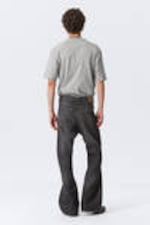 Ash Black - Black - Time Loose Bootcut Leg Jeans - 3