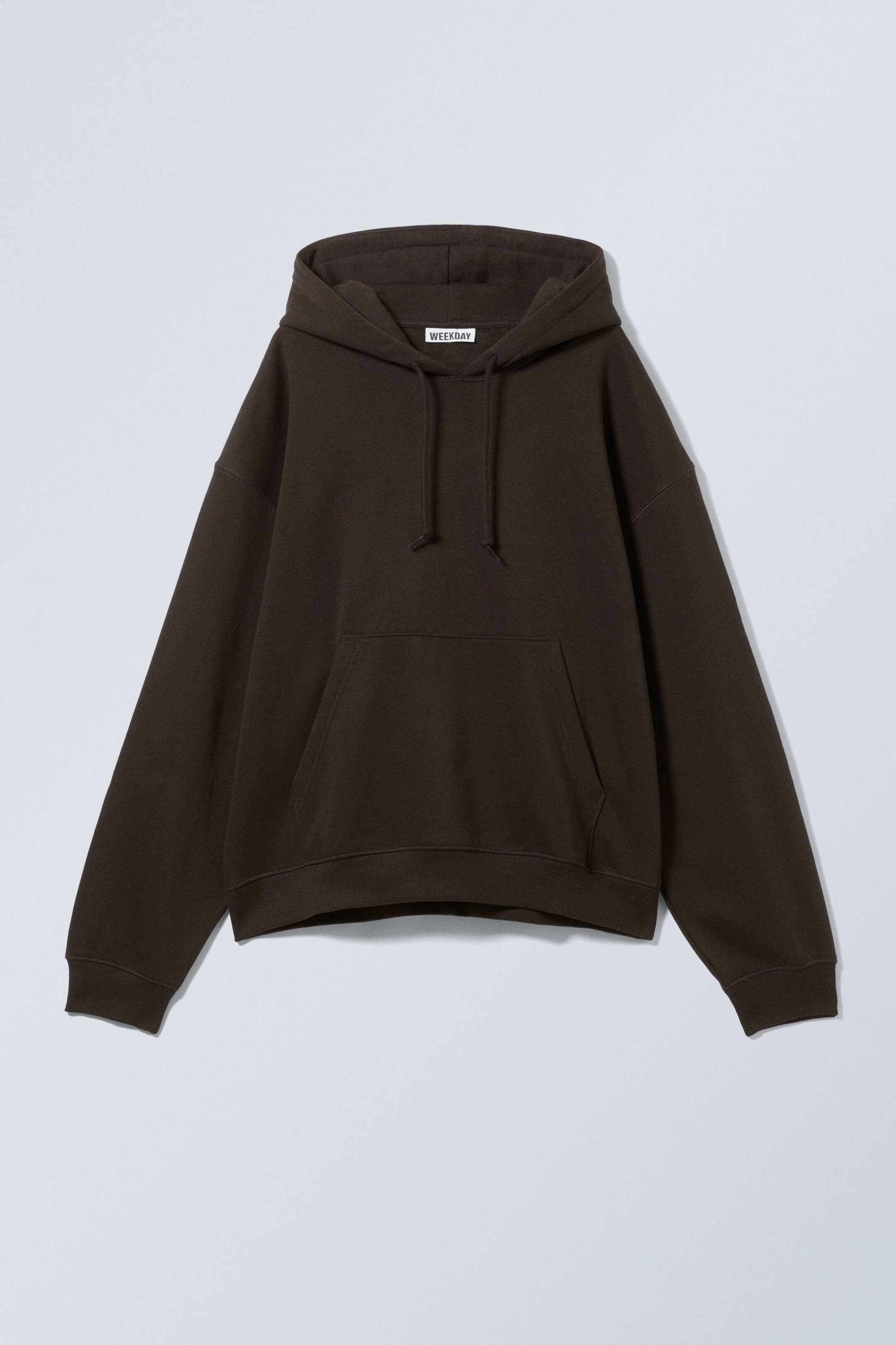 essence standard hoodie Dark Brown Weekday EU