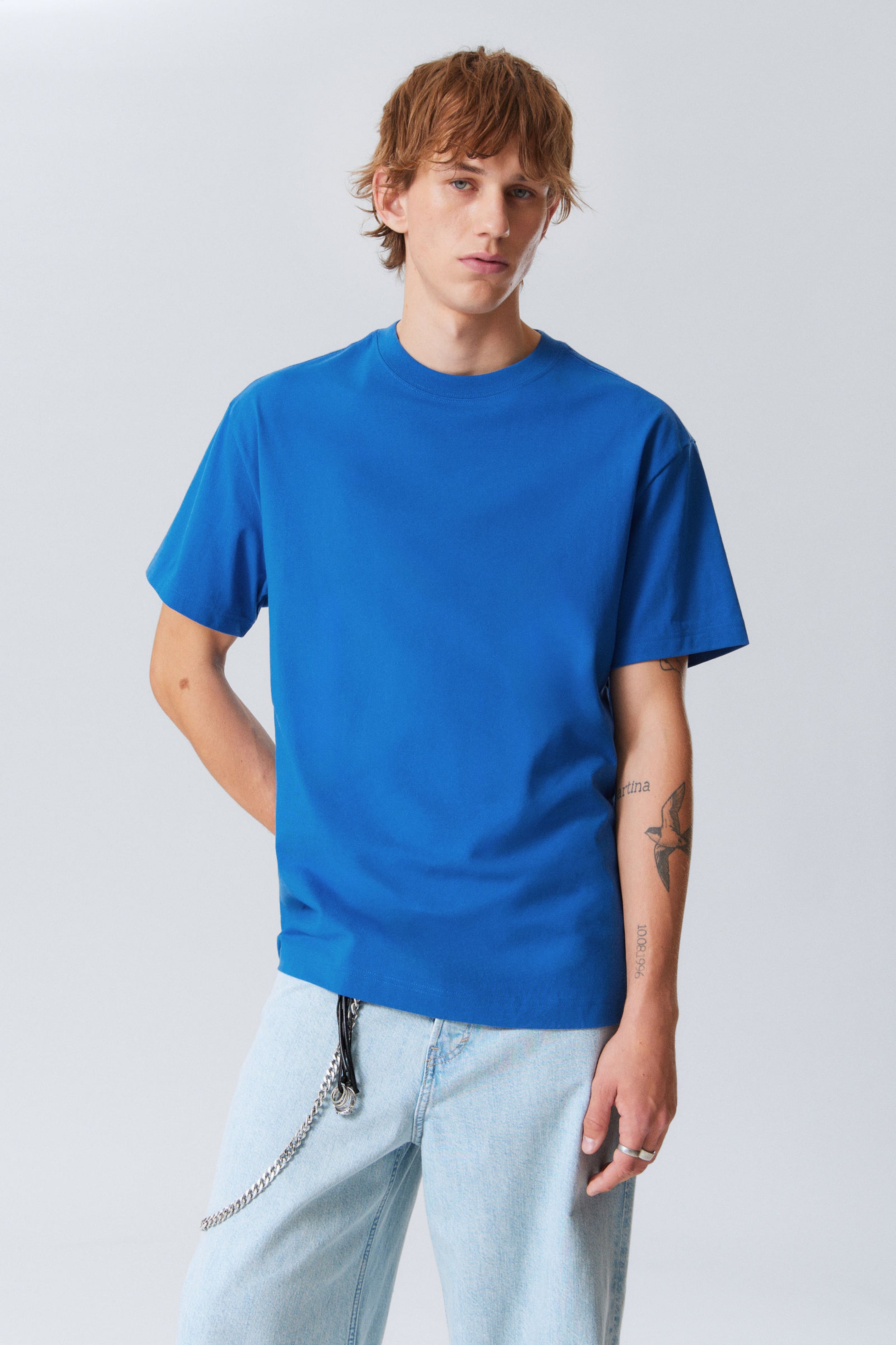 #3A5495 - Oversized Heavyweight T-shirt - 1