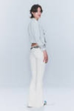Creased White - Booty Bei Low Waist Skinny Bootcut Jeans - 3