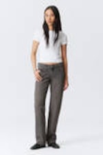#5B5C5F - Arrow Low Waist Regular Straight Leg Jeans