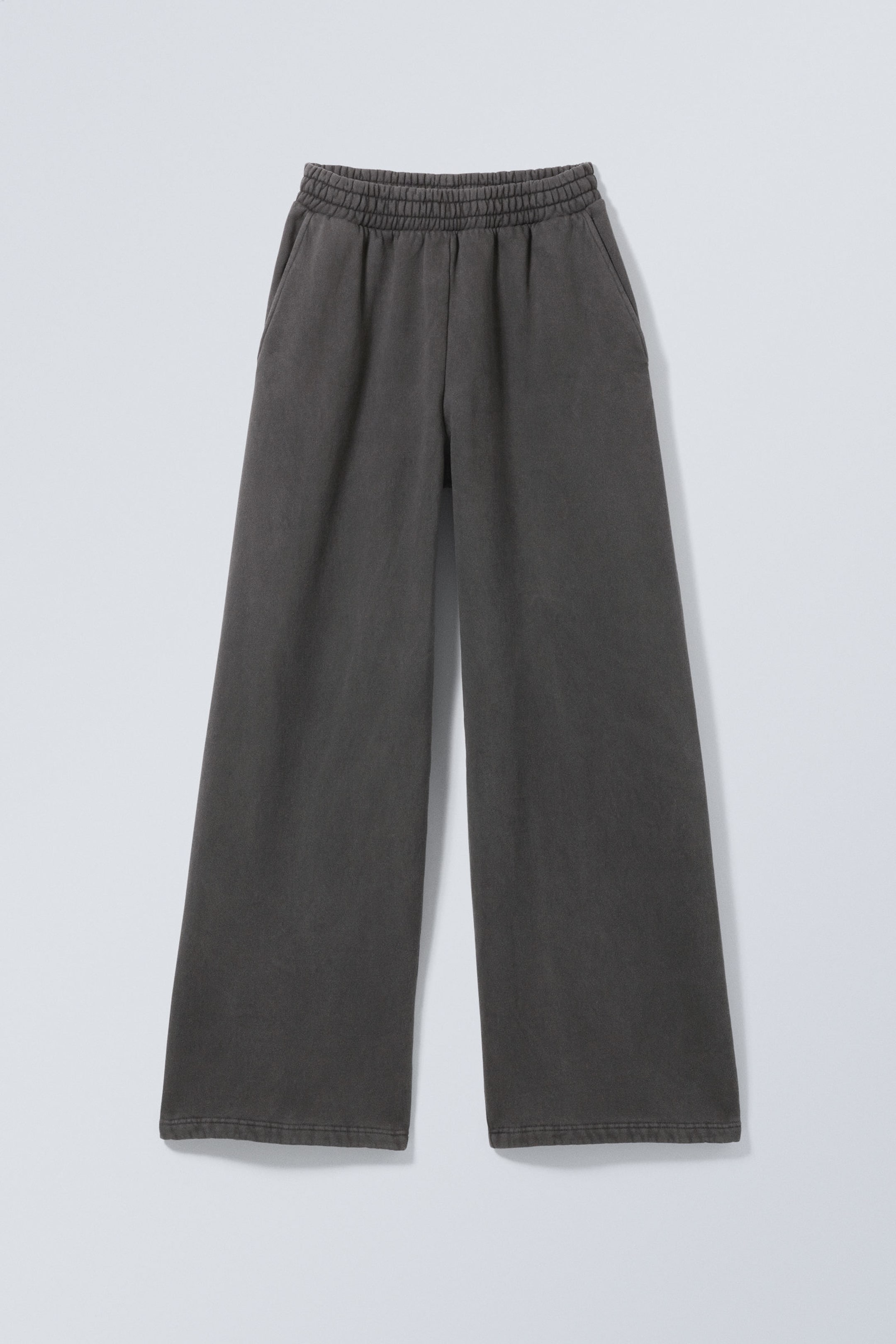 Washed Grey - Loose Long Heavyweight Sweatpants - 1