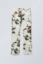 Cow Print - Low Cow Printed Twill Trousers - 2