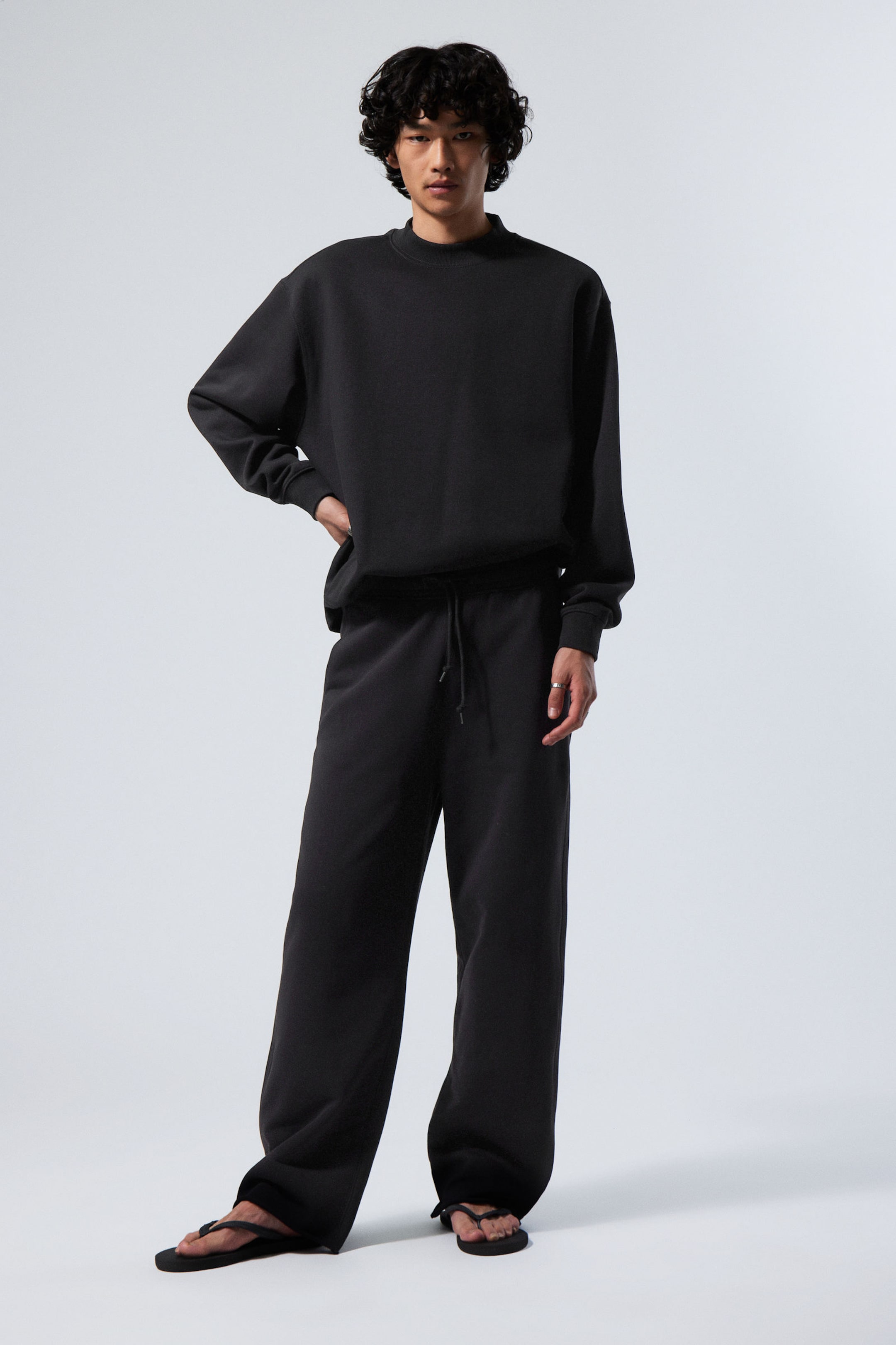 Black - Relaxed Heavyweight Sweatshirt - 1