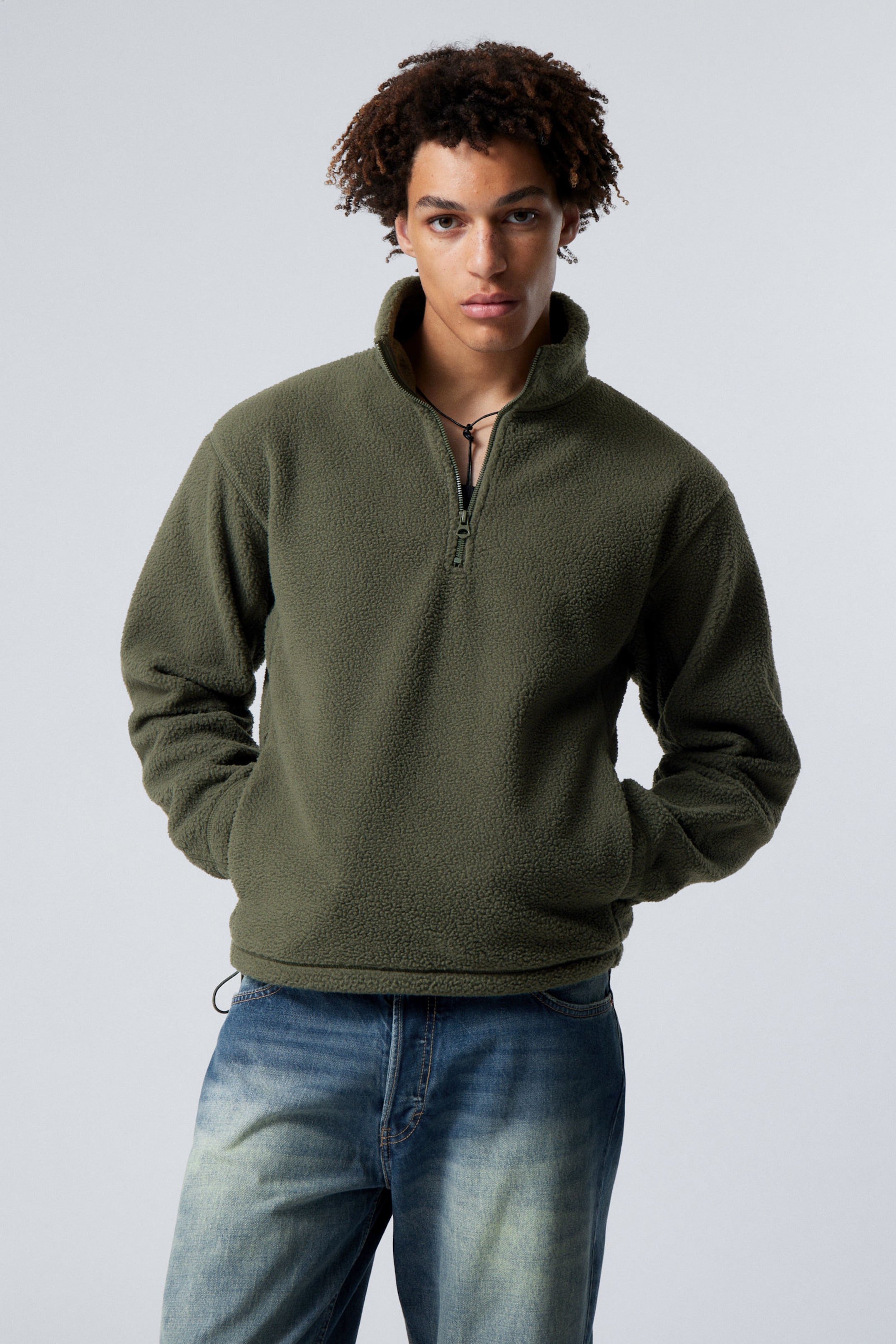 Half Zip Fleece Sweatshirt