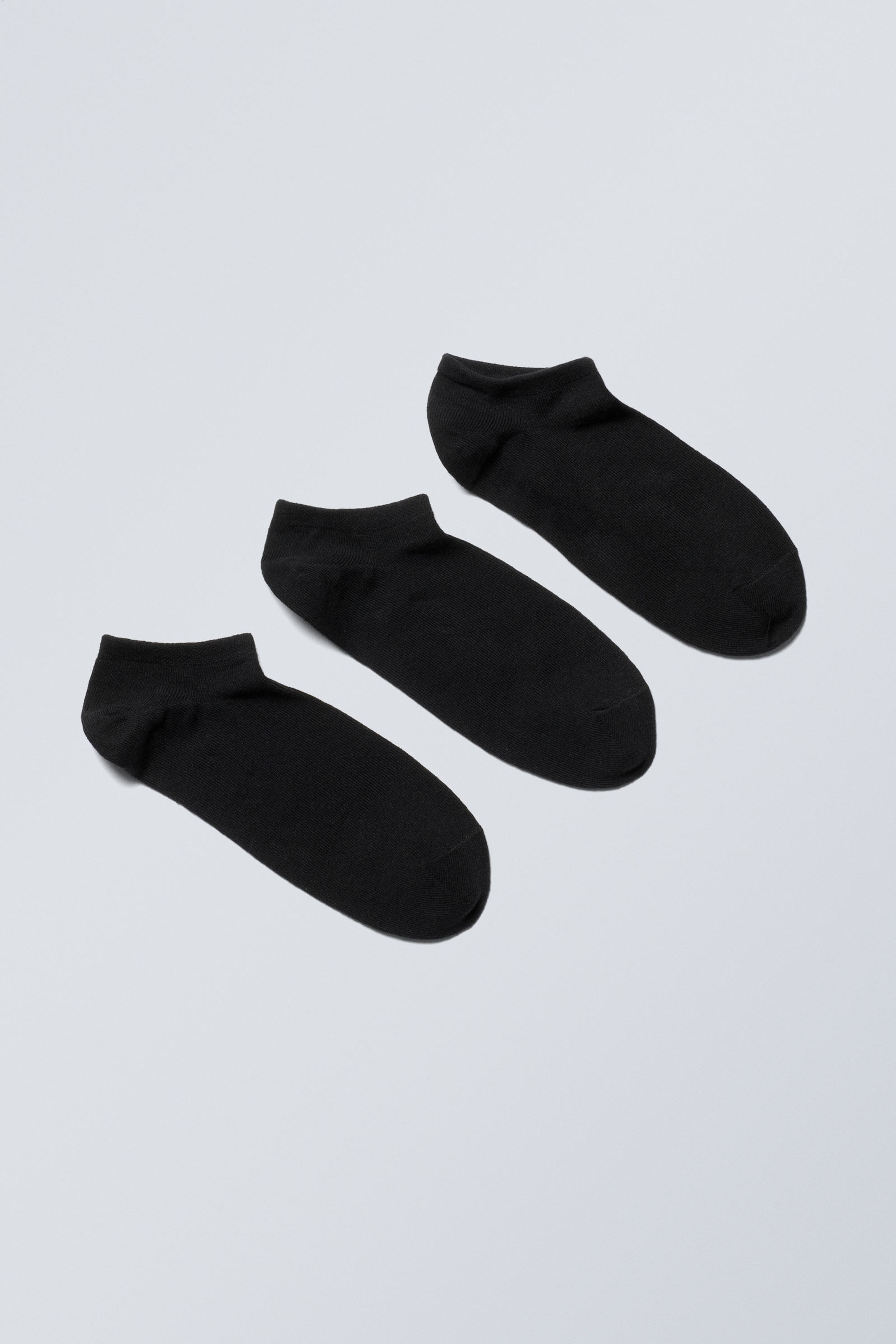 Black - 3-pack Low Cotton Trainer Socks - 0