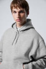 Light Grey Melange - Relaxed Heavy Hoodie - 1