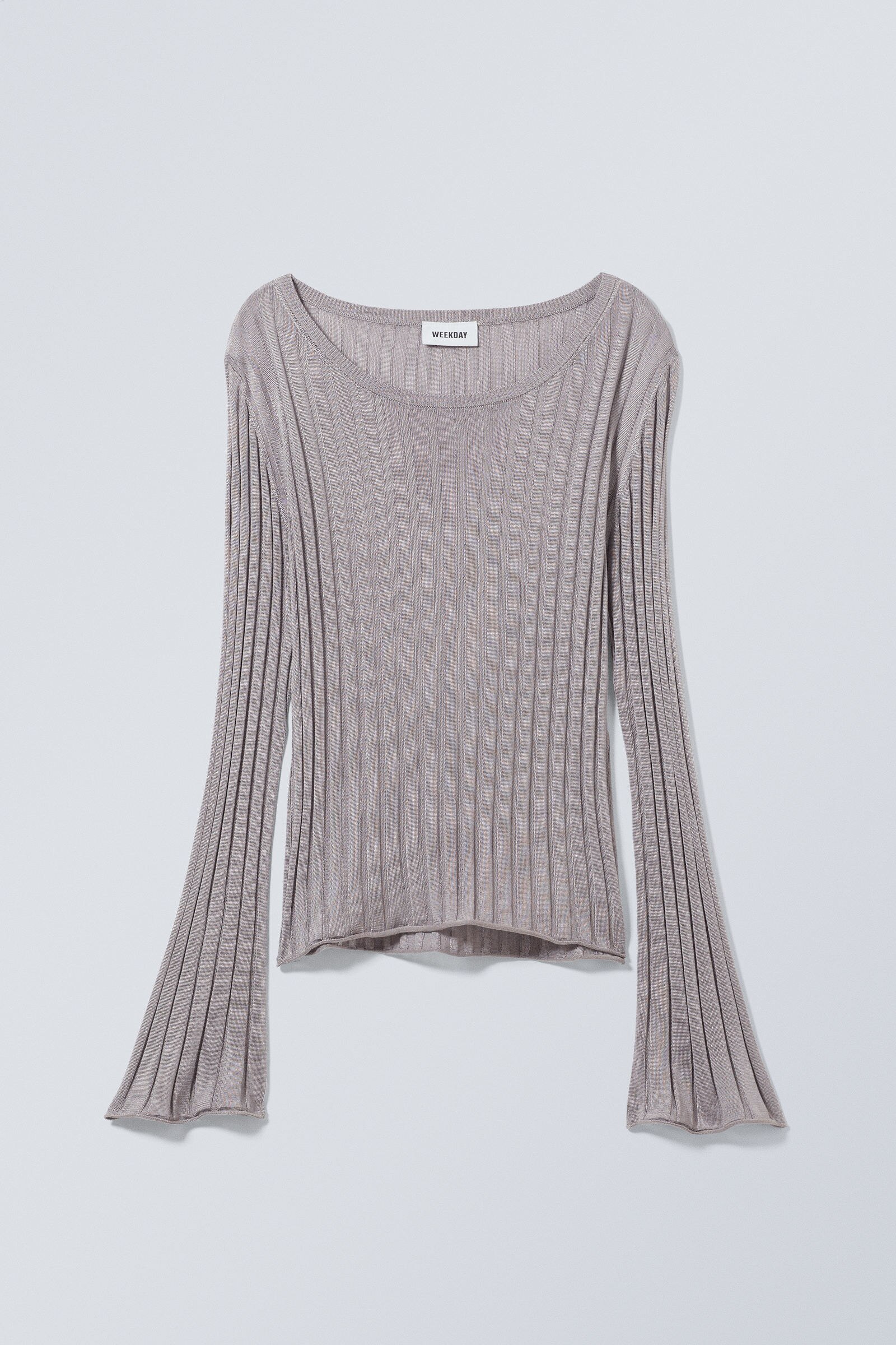 sheer knit top