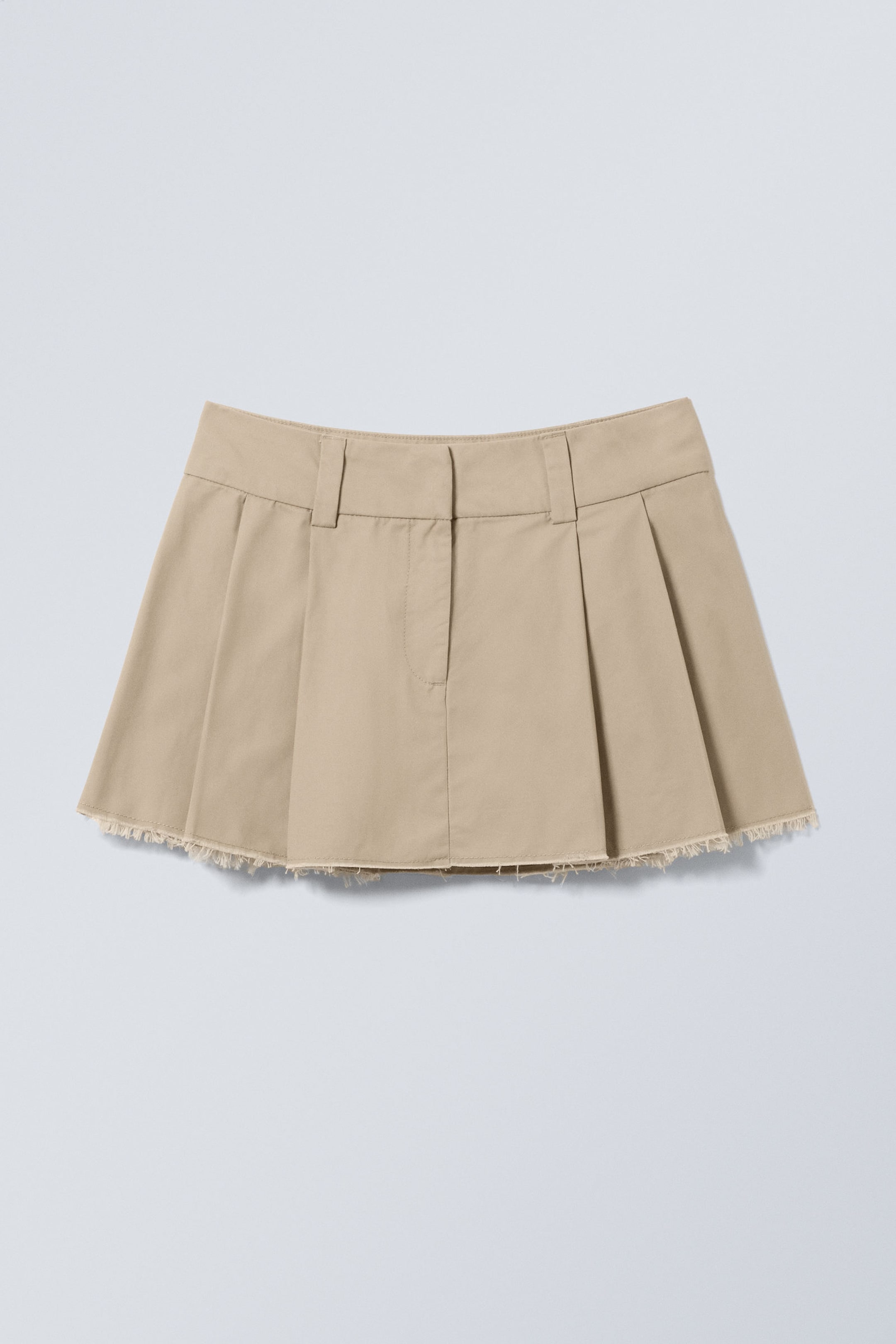 Beige - Mini Pleat Skirt - 2