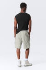 Light Dusty Grey - Tilted Relaxed Cargo Shorts - 3