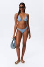 Black & Blue Stripe - 2-pack Mini Brazilian Bikini Bottoms - 1