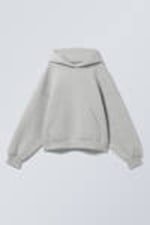 Light Grey - Oversized Scuba Hoodie - 2