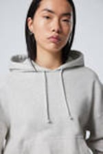 Light Grey - Loose Heavyweight Hoodie - 1