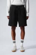 Black - Relaxed Terry Shorts - 1