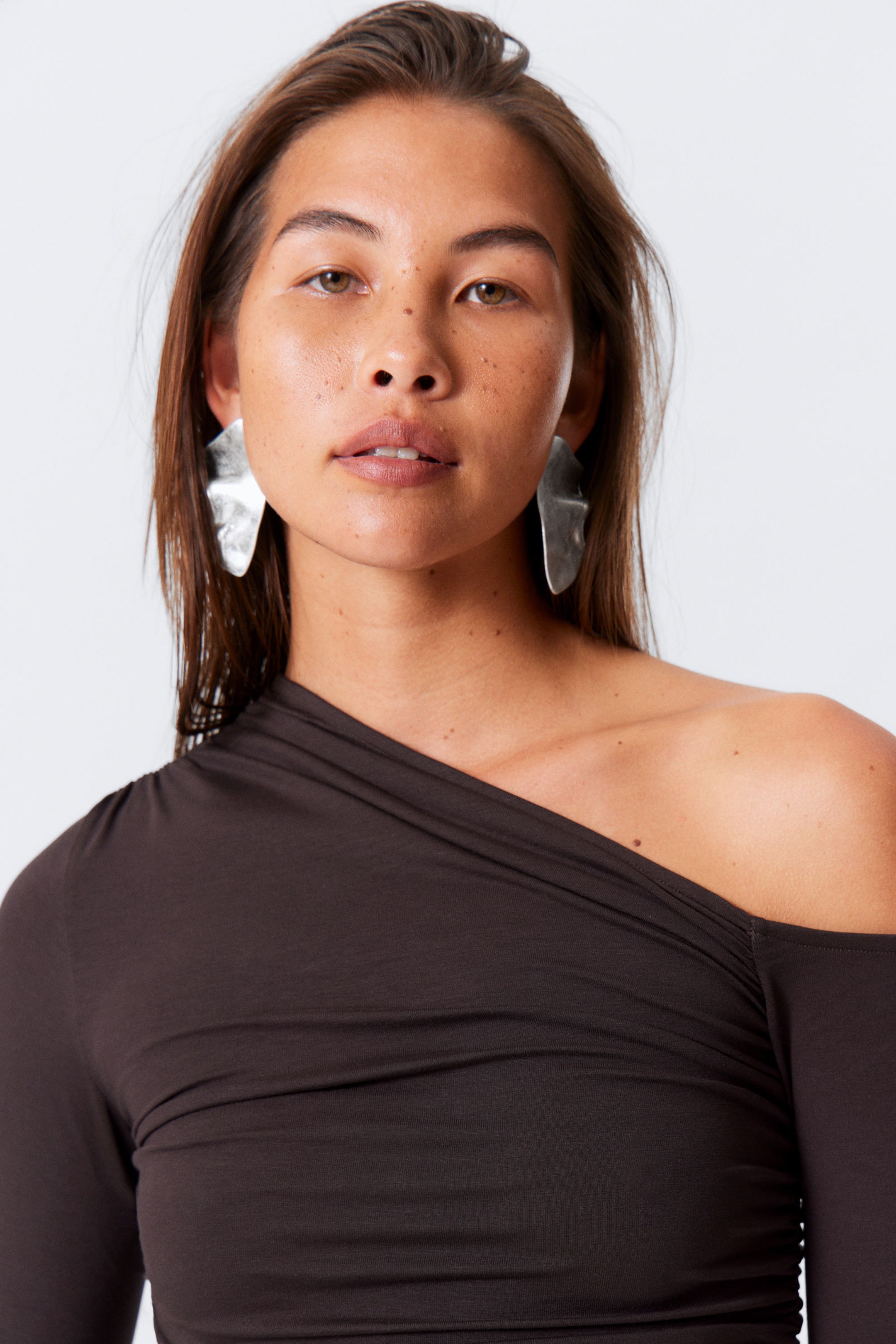 #ABAAAA - Sculpted Earrings - 2