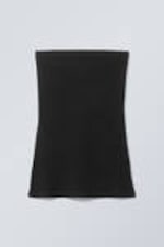 Black - Cybele Slit Tube Top - 0