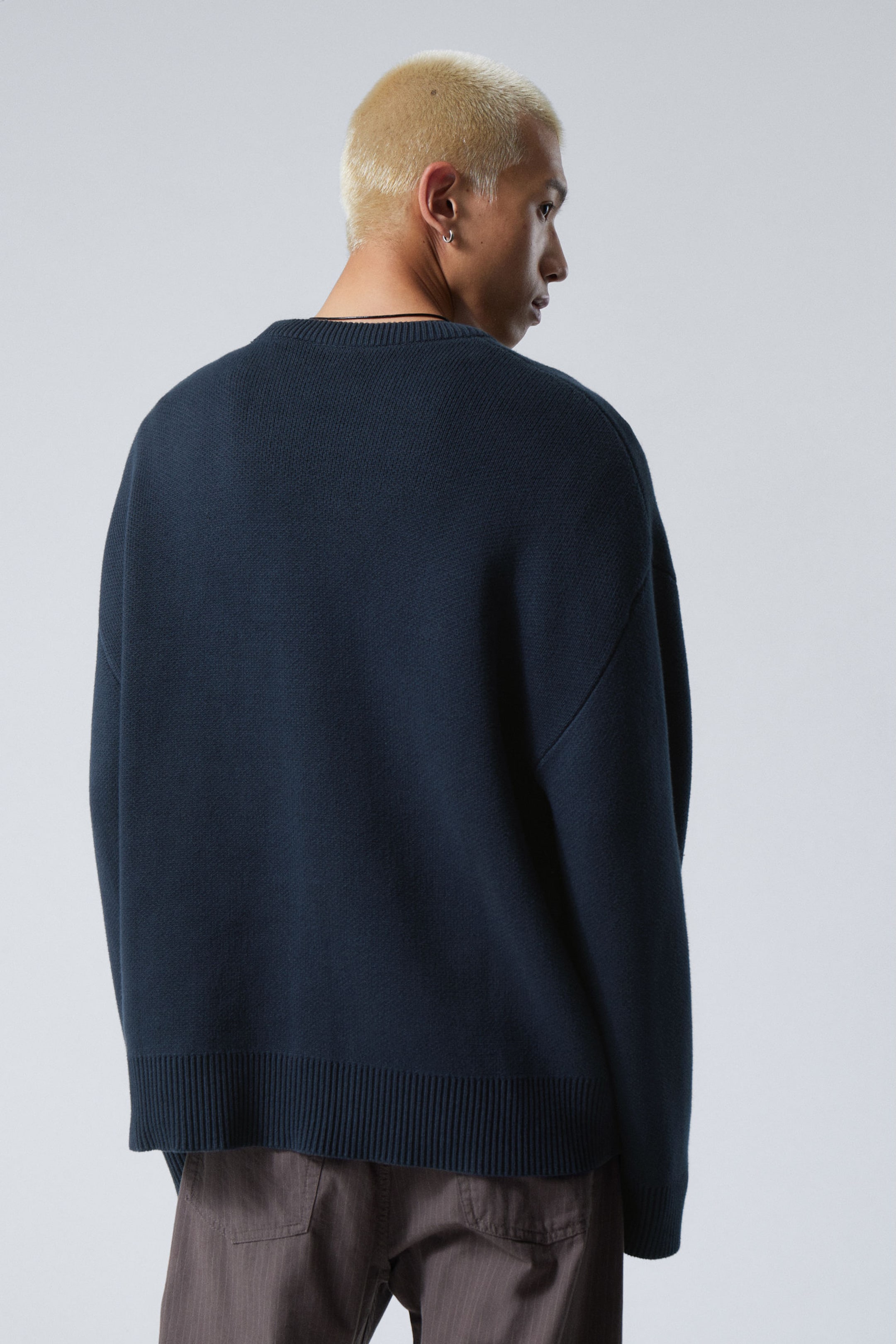 Dark Blue - Cypher Oversized Sweater - 3