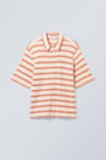 Orange Stripe - Relaxed Structured Shirt - 0