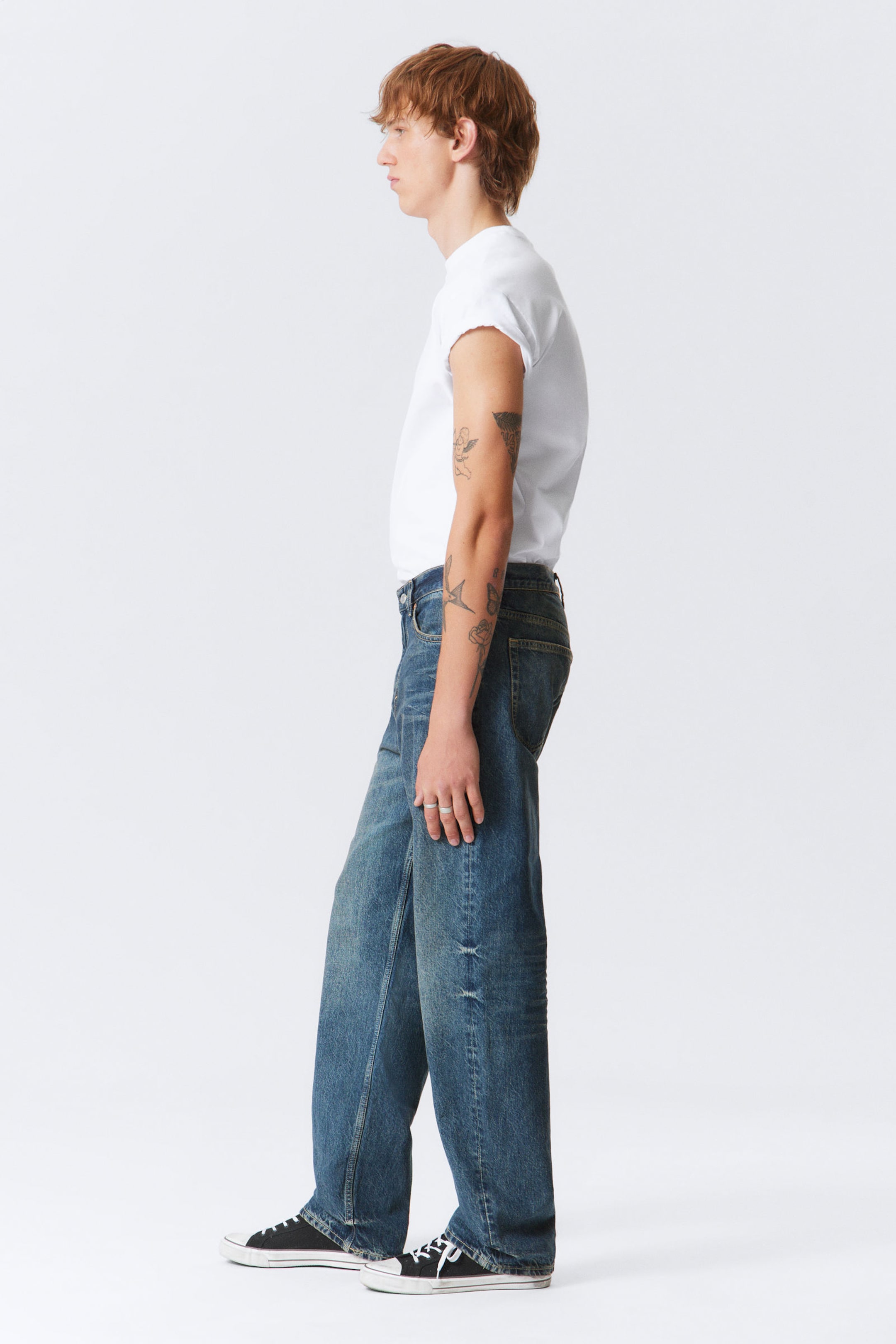 Moss Blue - Galaxy Loose Straight Leg Jeans - 5