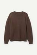 Dark Brown - John Oversized Sweater - 0