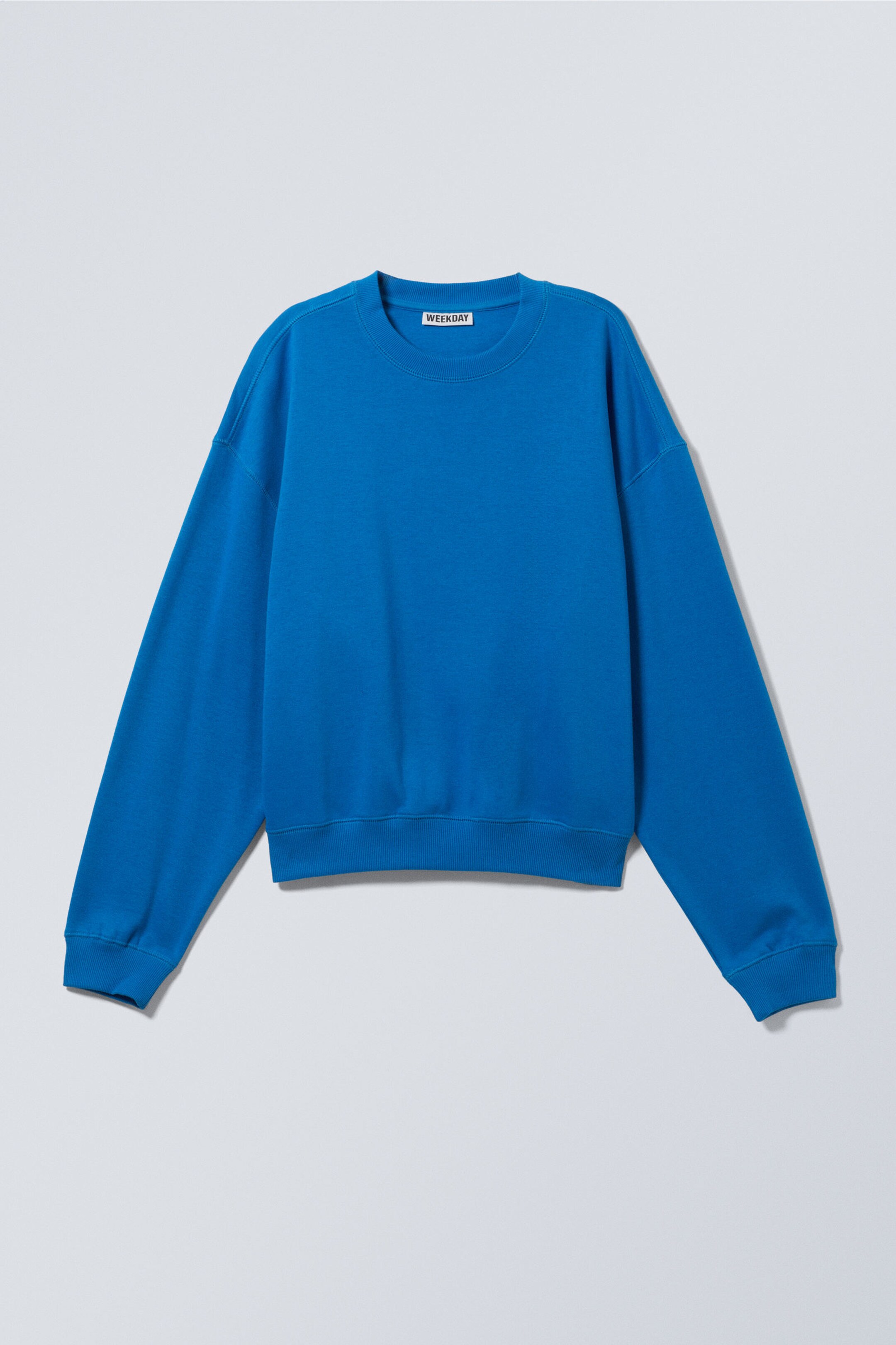 essence standard sweatshirt Bright Blue Weekday EU