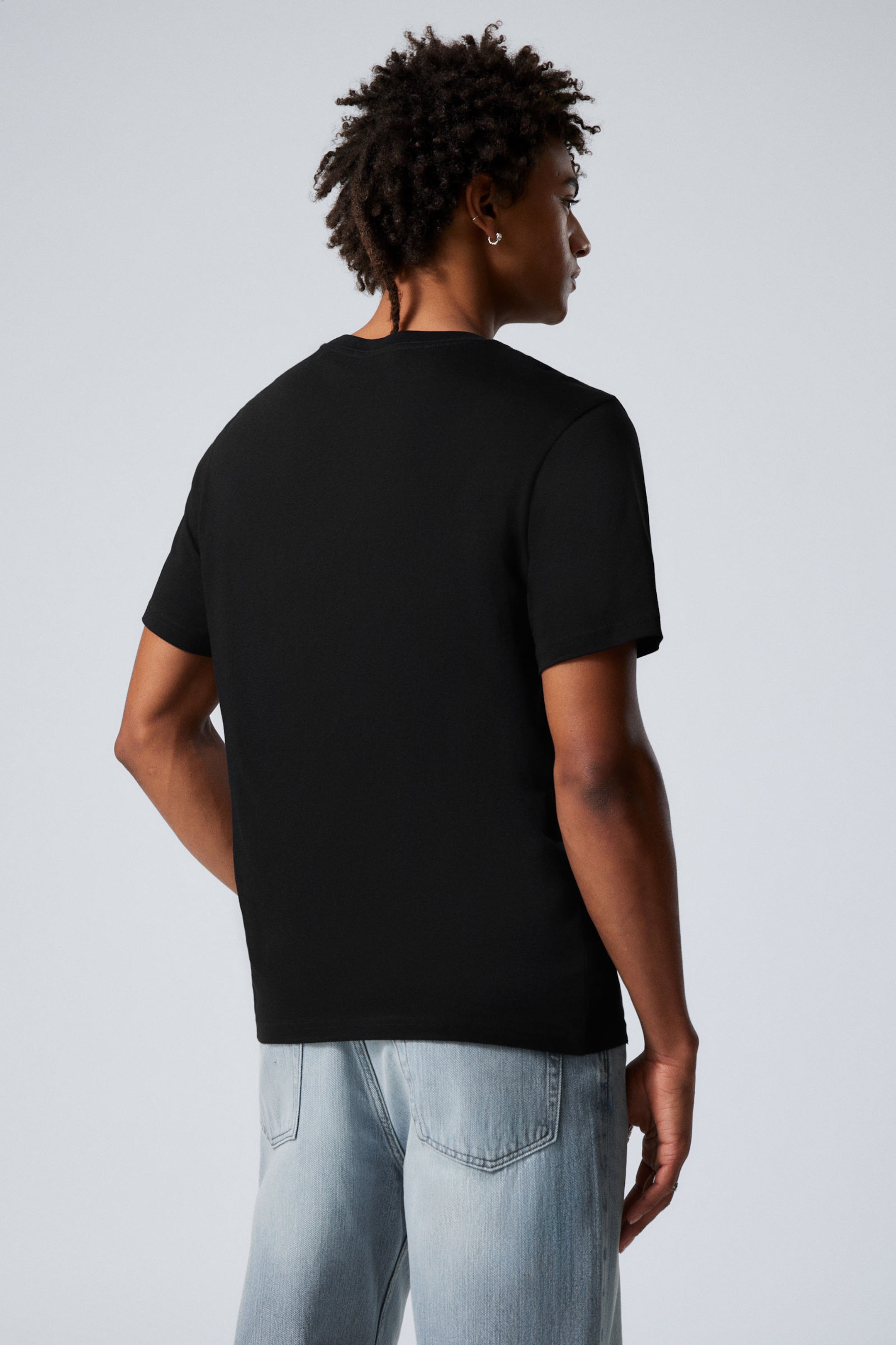 Svart - Standard Midweight T-shirt - 3