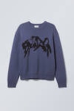 Erazer Dusty Blue - Fabian Graphic Sweater - 0