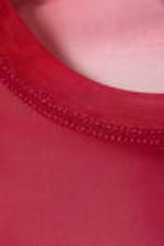 Verschwommenes Rot - Bedrucktes Longsleeve-Netzoberteil - 5