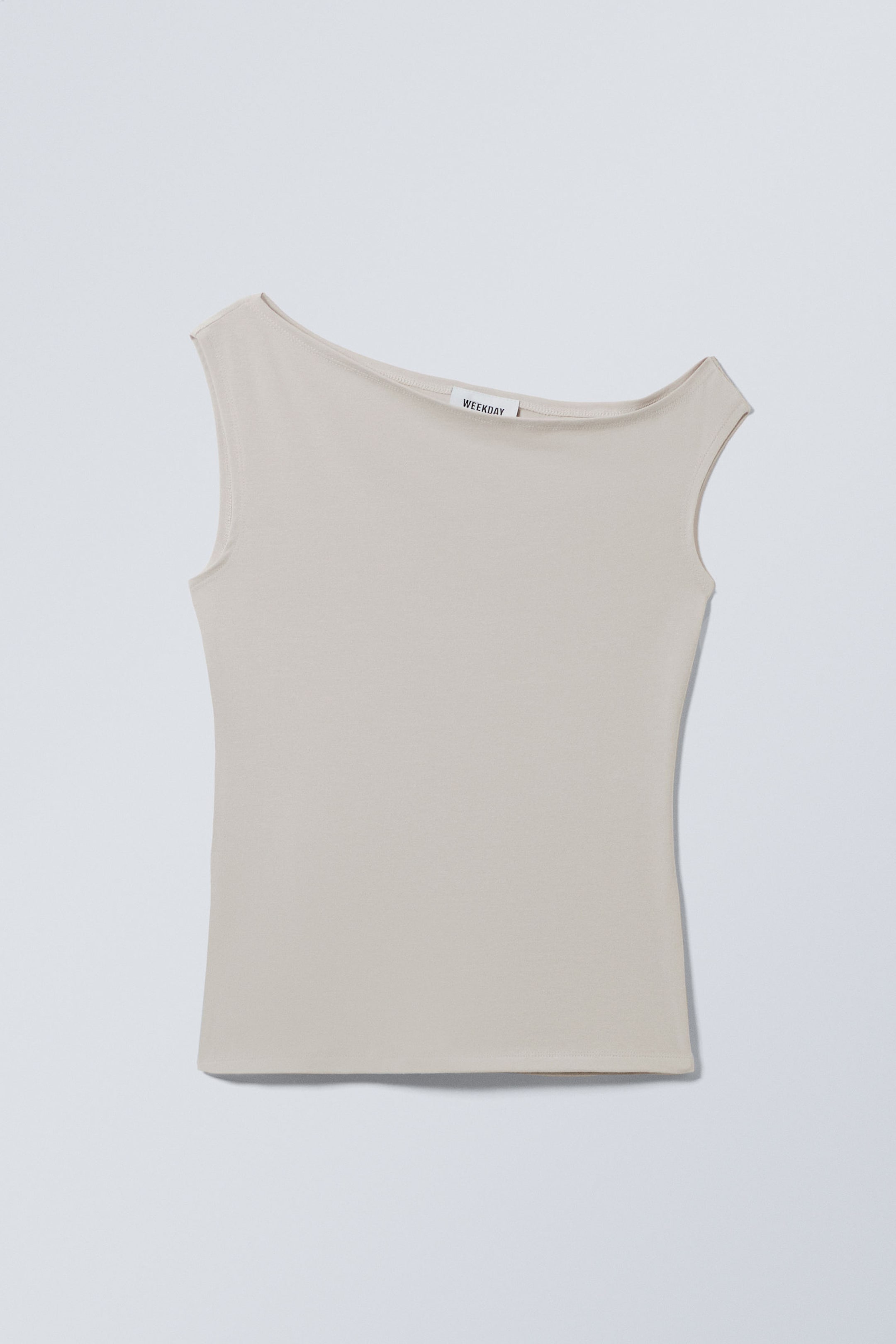 Light Dusty Mole - Fitted Asymmetric Top - 0