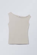 Light Dusty Mole - Fitted Asymmetric Top - 0