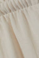 Dusty White - Relaxed Linen Blend Trousers - 1