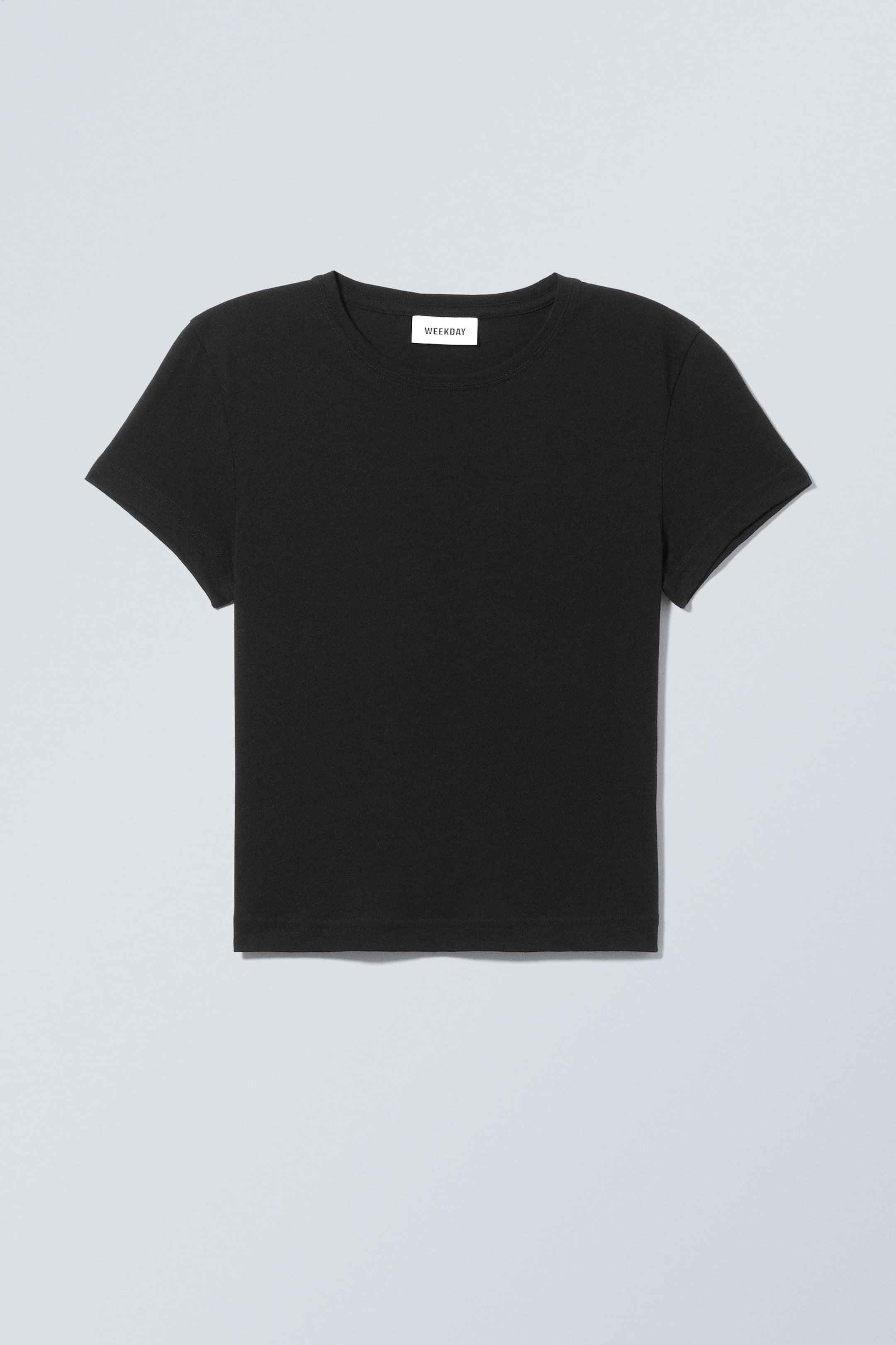 Black - Tight Fitted T-shirt - 0