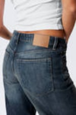 Baltic Blue - Dark Blue - Ample Low Rise Loose Wide Leg Jeans - 3