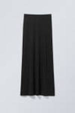 Black - Signe Drapy Maxi Skirt - 0