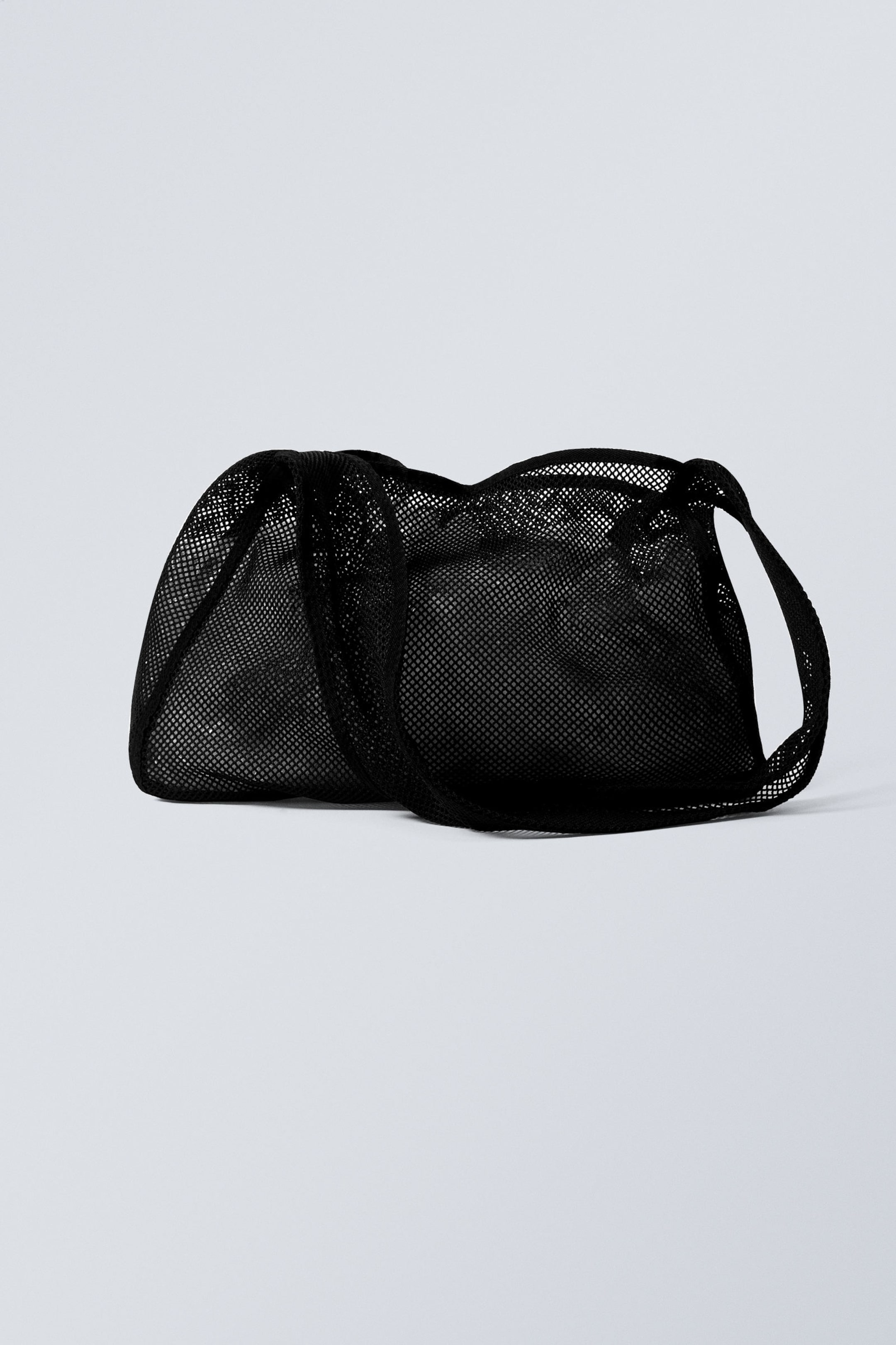 Black - Net Shoulder Bag - 0