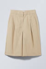 Zachtbeige - Chino midi-rok - 0