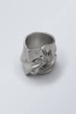 Silver - Ivy Crinkled Ring - 0