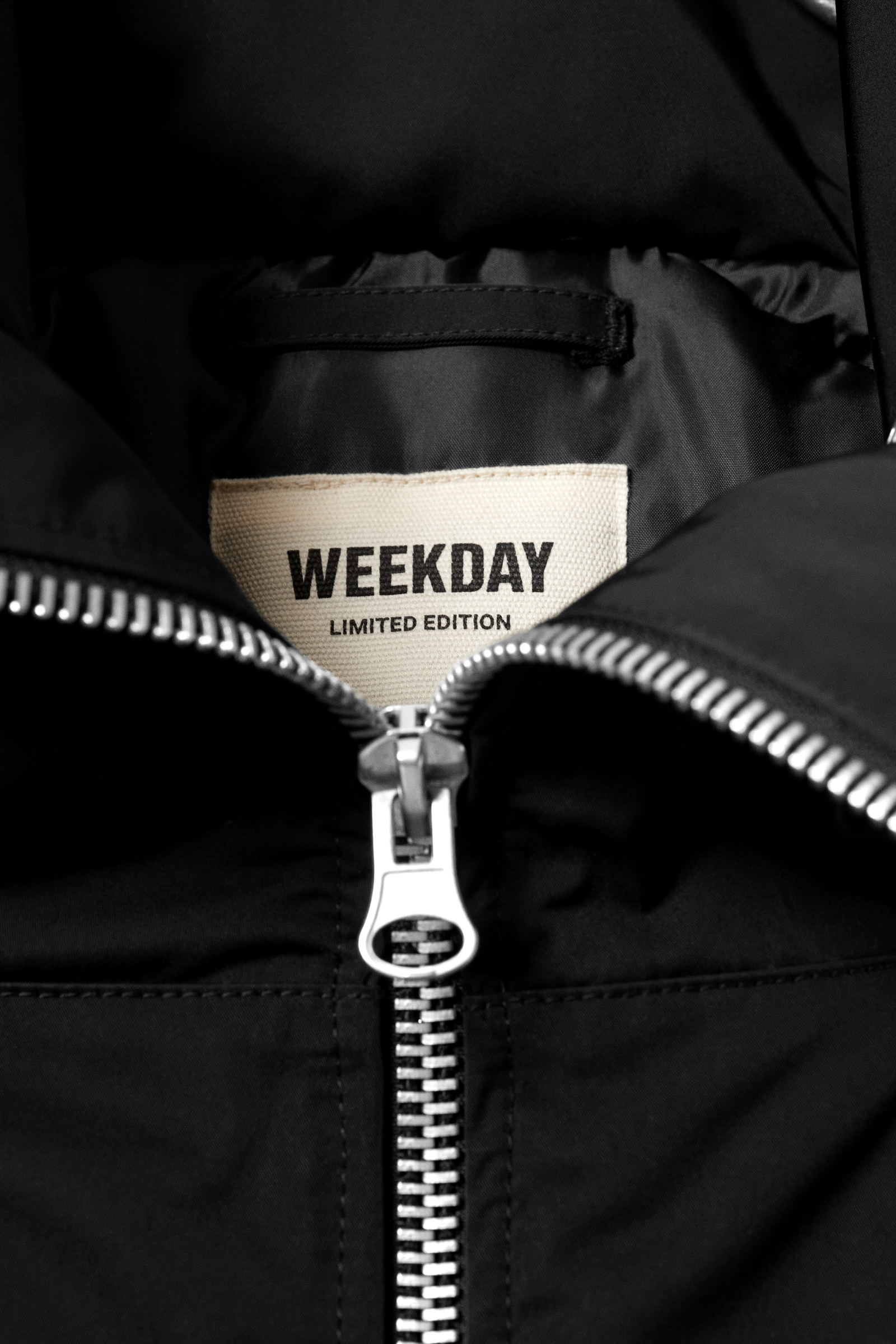 cropped loose zip bomber jacket - Black | Weekday WW cropped loose zip bomber jacket - Black | Weekday WW
