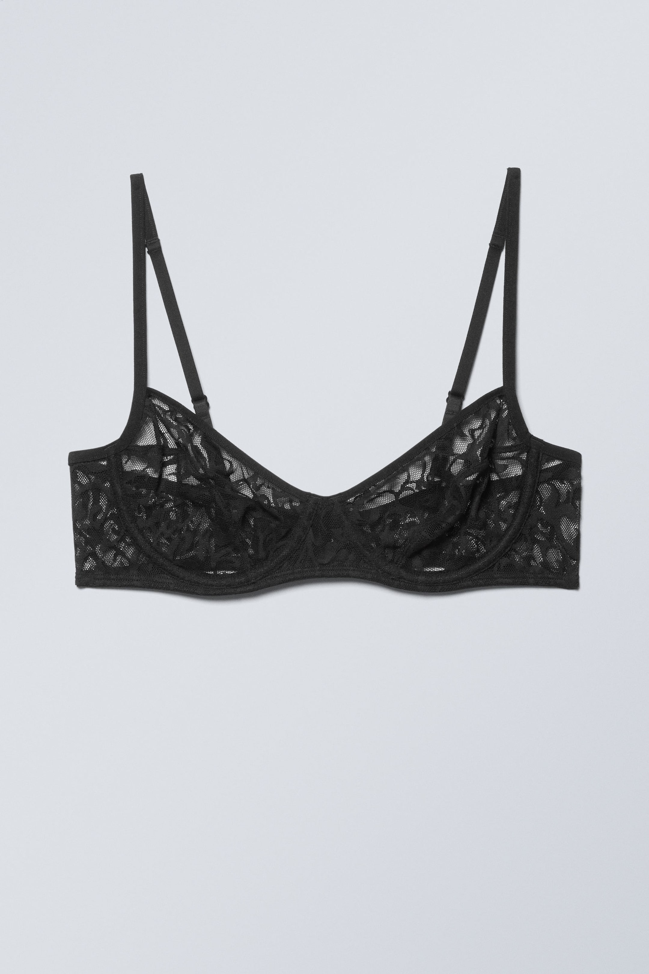 Black - Lucy Lace Underwire Bra - 0