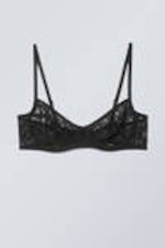 Black - Lucy Lace Underwire Bra - 0