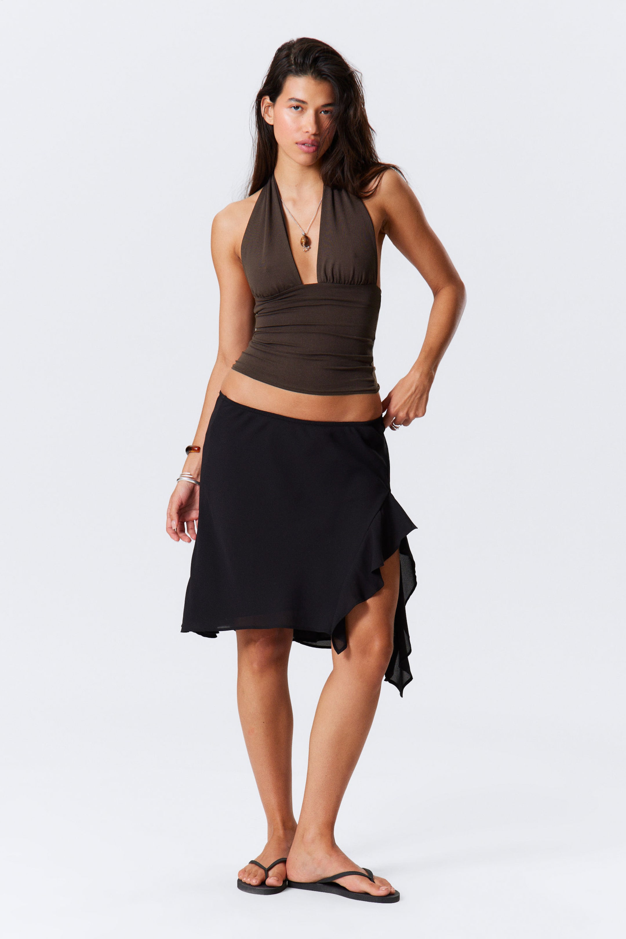 #272628 - Layered Midi Skirt - 2