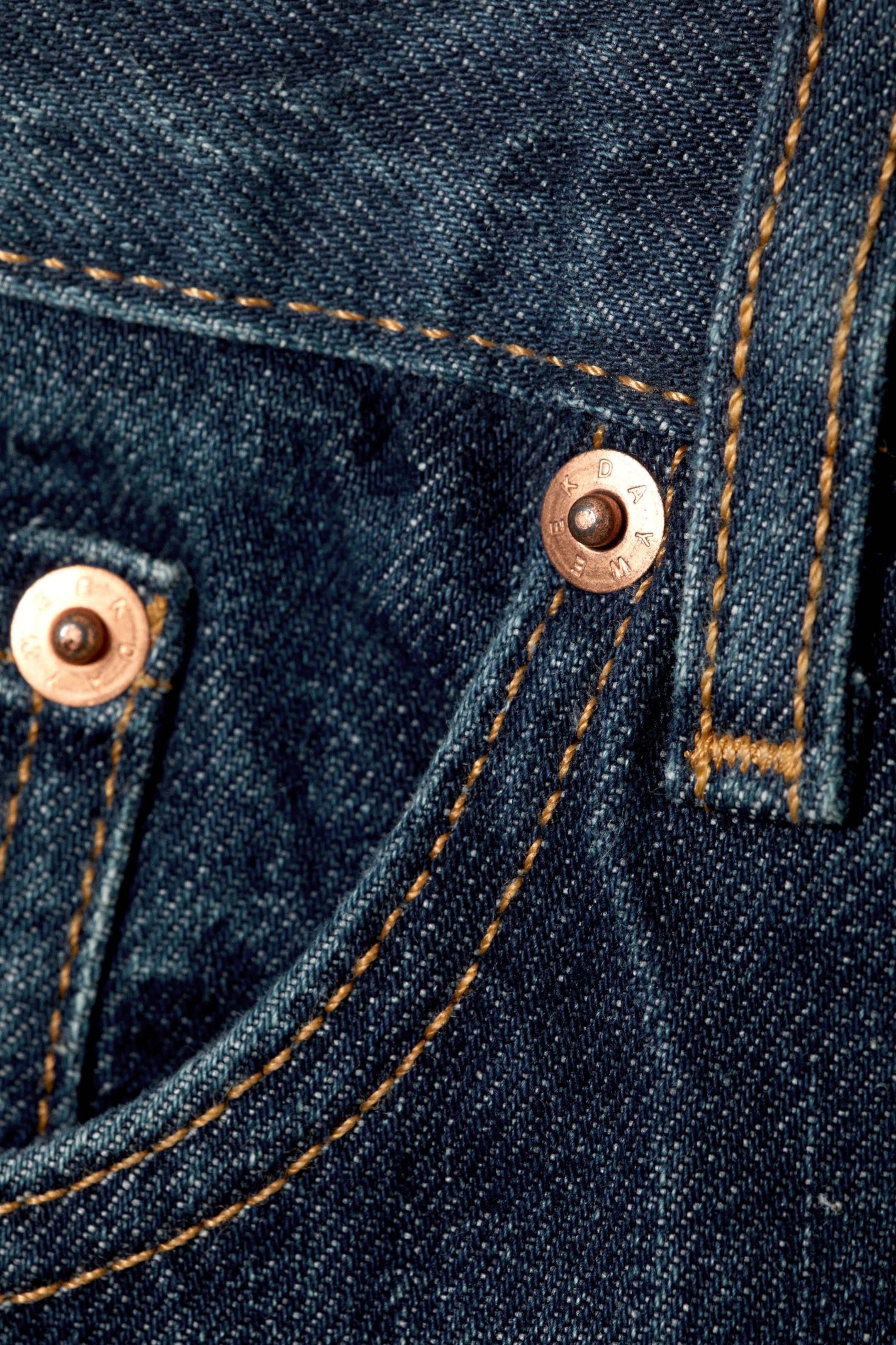 space relaxed straight leg jeans - Compact Blue - Dark Blue