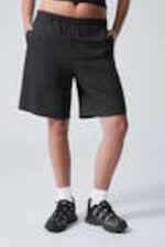 Dark Grey - Relaxed Linen Blend Shorts - 1