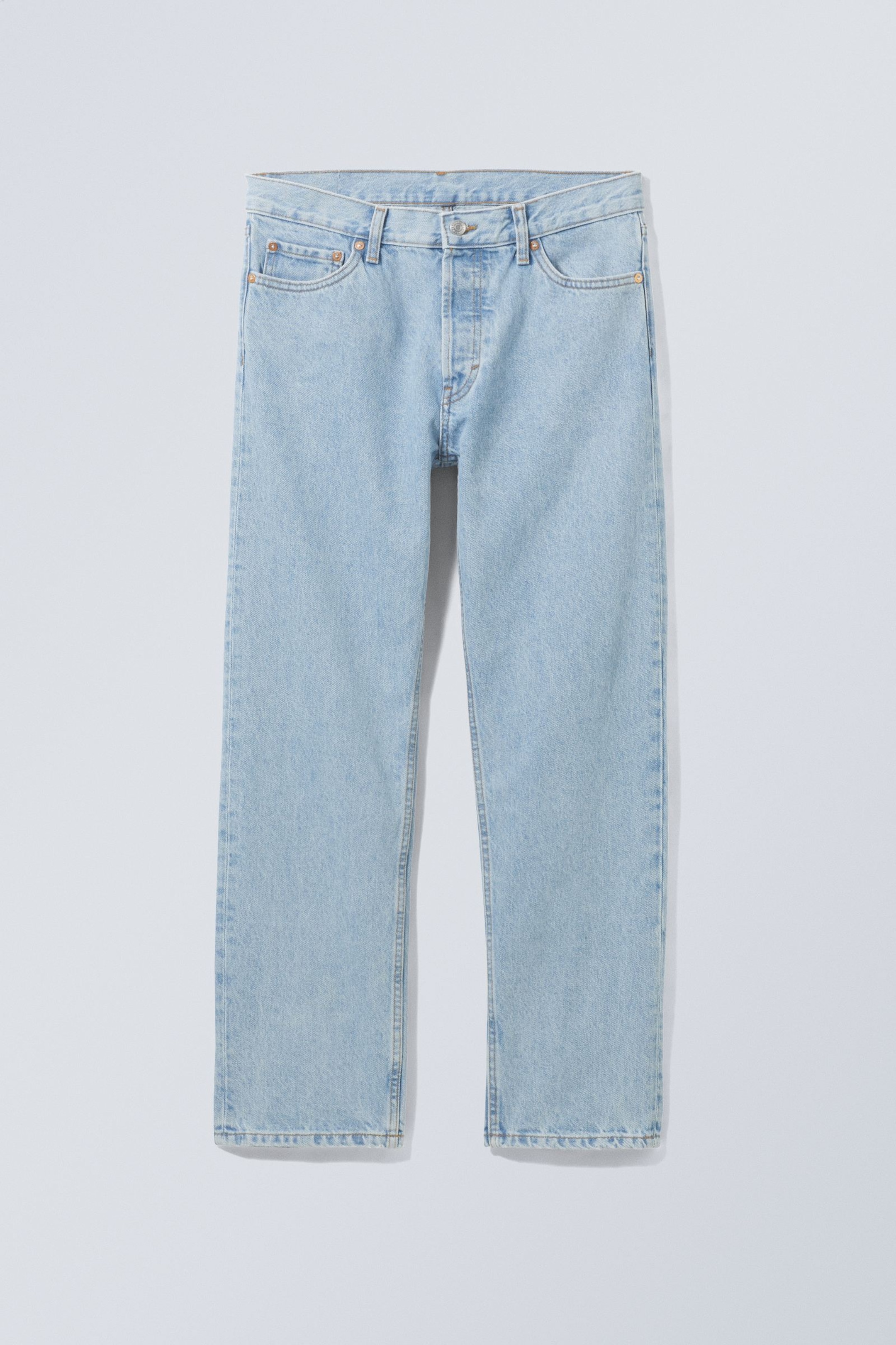 Gedecktes Hellblau - Crop-Jeans Klean - 0