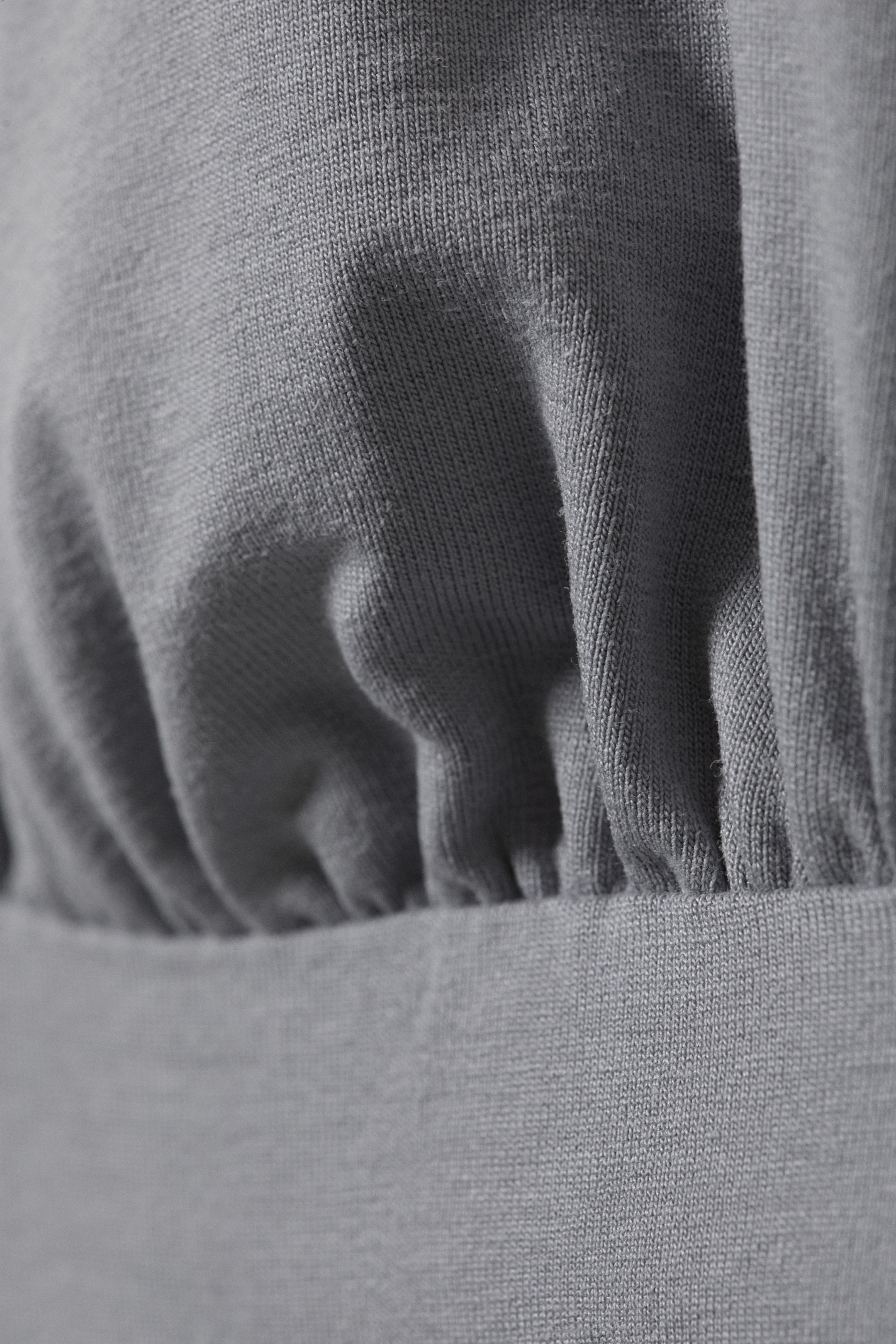 Dusty Grey - Deep Halterneck Top - 4