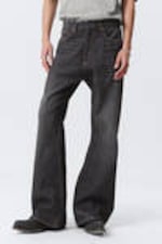 Ash Black - Black - Time Loose Bootcut Leg Jeans - 1