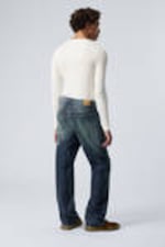 Gasoline Blue - Medium Blue - Galaxy Loose Straight Leg Jeans - 7