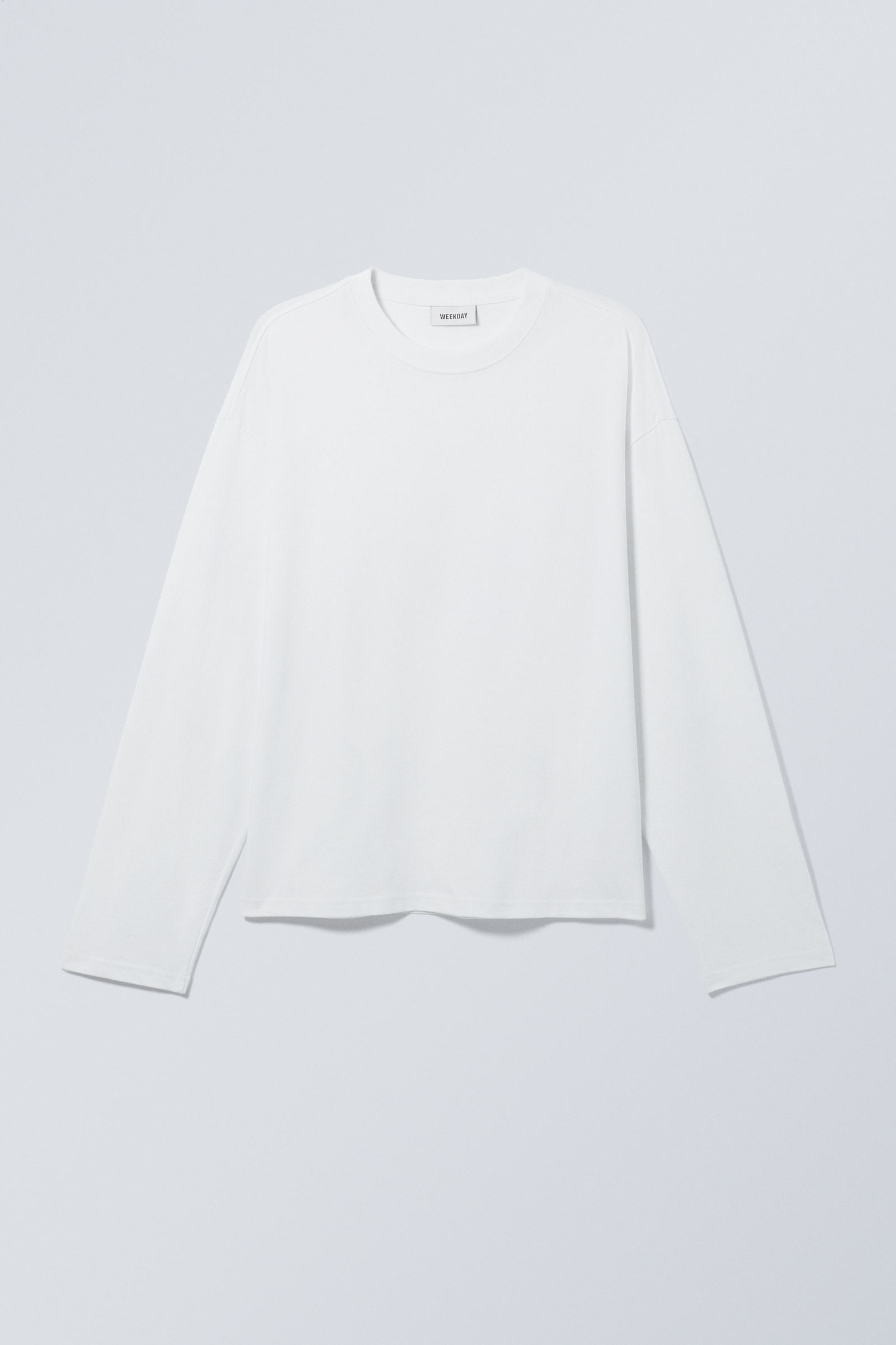 Weiß - Tolles Longsleeve in Boxy-Passform - 1