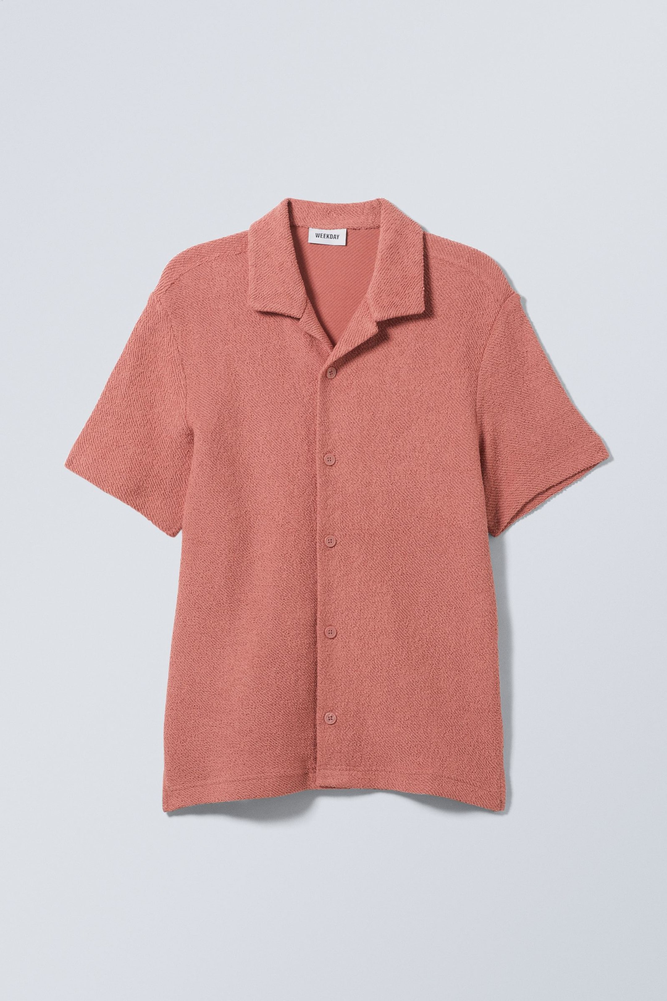 Salmon - Austin Shortsleeve Terry Shirt - 0