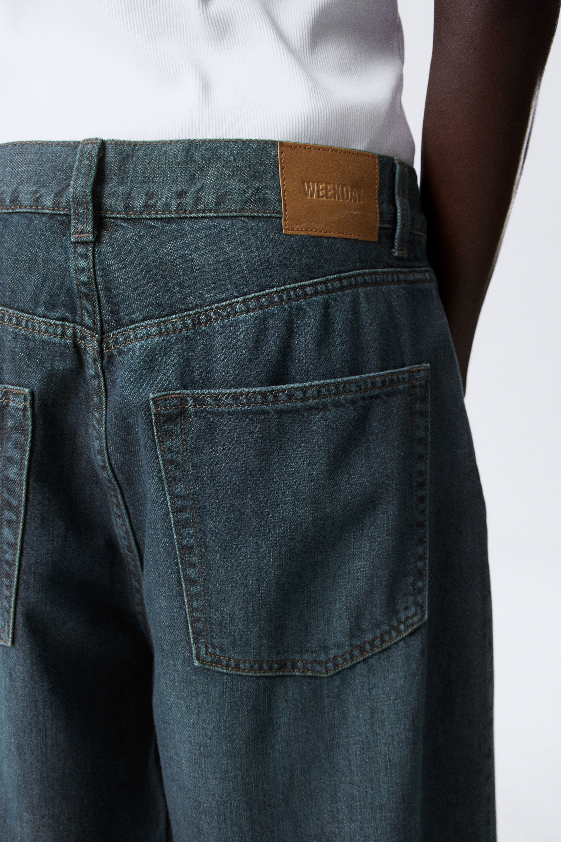 Lake Blue - Medium Blue - Astro Denim Loose Baggy Shorts - 7